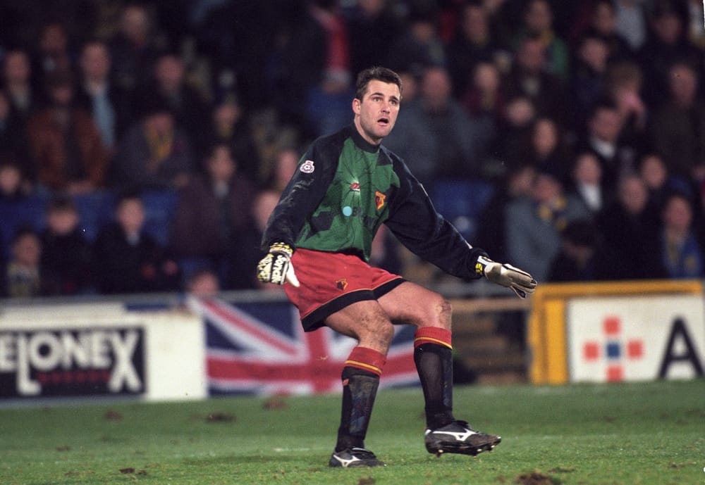 Watford FC Season 1995-96  FA Cup Rd 3  Replay 
Wimbledon v Watford       17/01/1996
Copyright  Alan Cozzi  
Watford's Kevin Miller