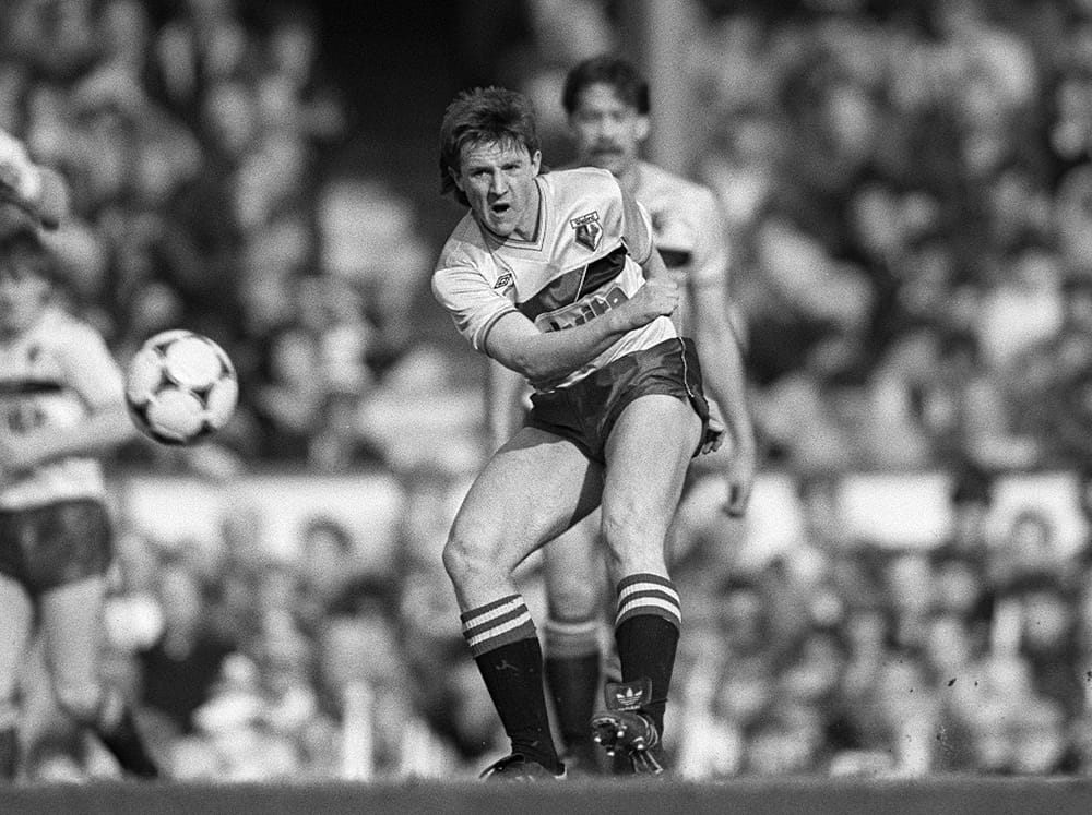Watford FC  Season 1986-87 Division 1
Arsenal v Watford  14/03/1987   
FA Cup Quarter Final   Highbury
Pic Alan Cozzi 
Watford's Gary Porter